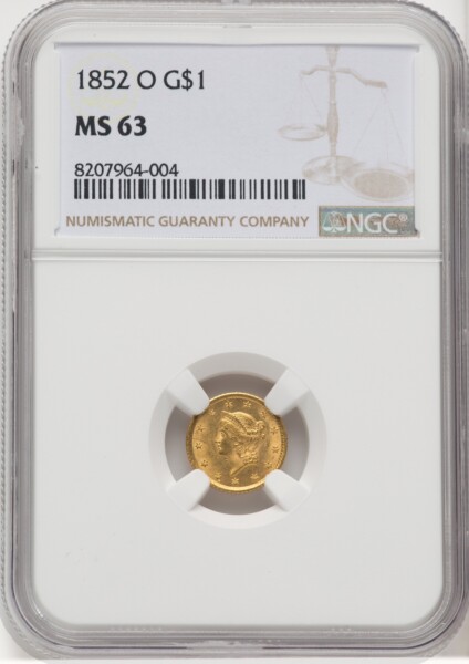 1852-O G$1 63 NGC