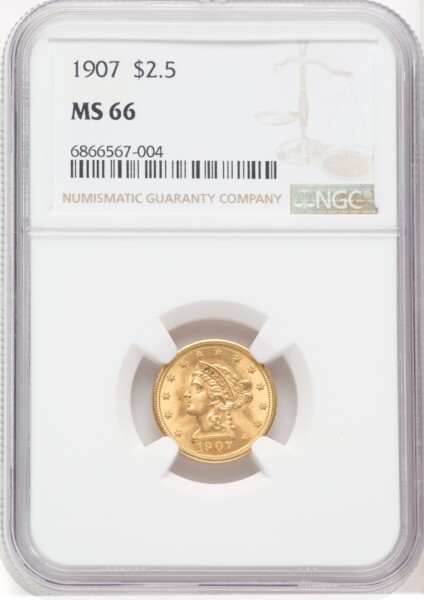 1907 $2 1/2 66 NGC