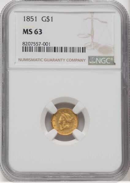 1851 G$1 63 NGC