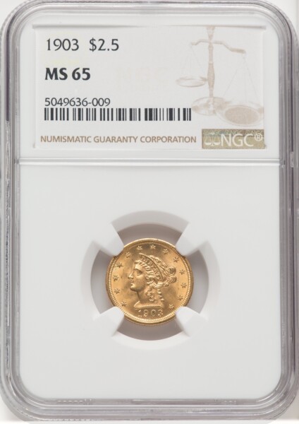 1903 $2 1/2 65 NGC