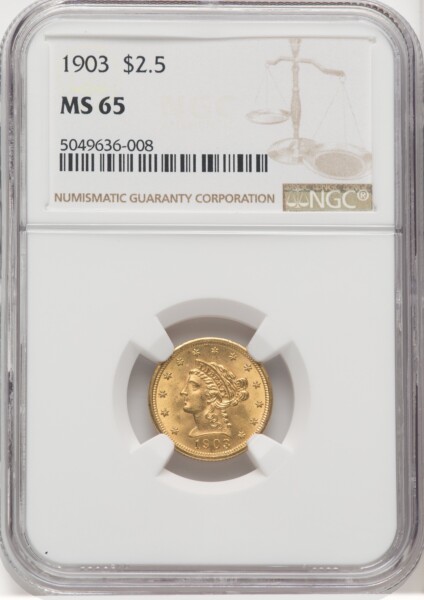 1903 $2 1/2 65 NGC