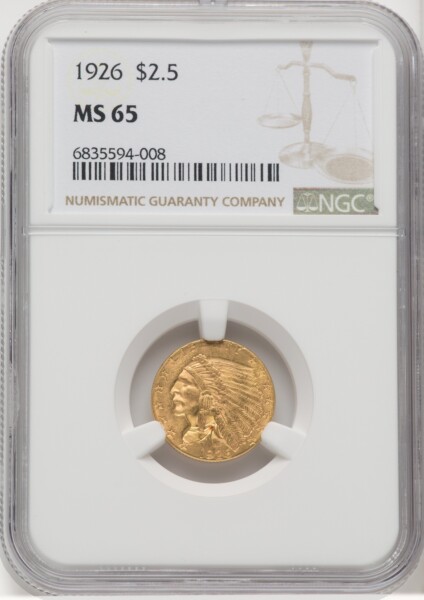 1926 $2 1/2 65 NGC