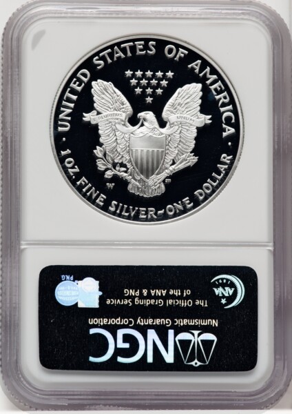 2006-W S$1 Silver Eagle, First Strike, DC 70 NGC