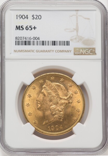 1904 $20 Liberty NGC Plus 65 NGC