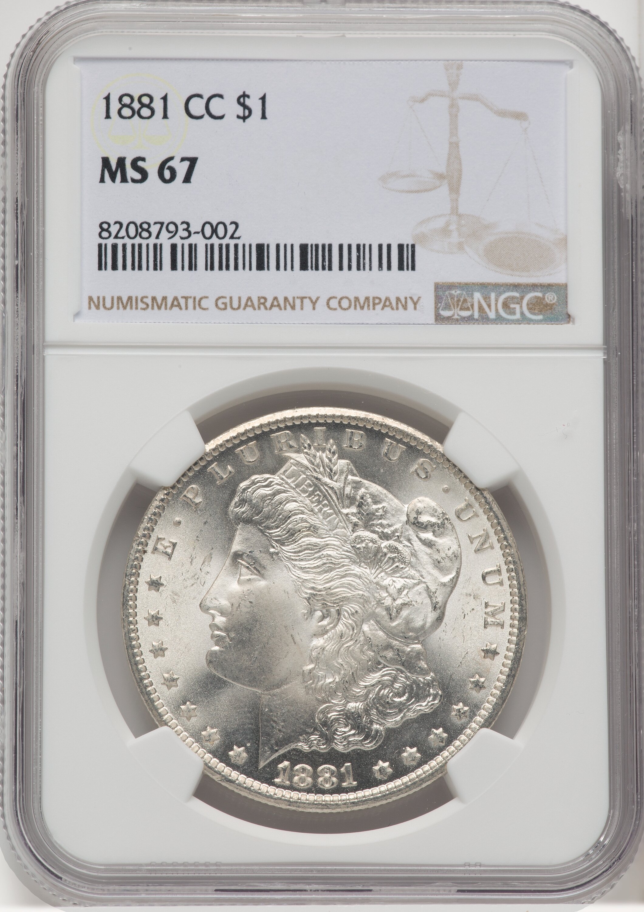 1881-CC S$1 67 NGC