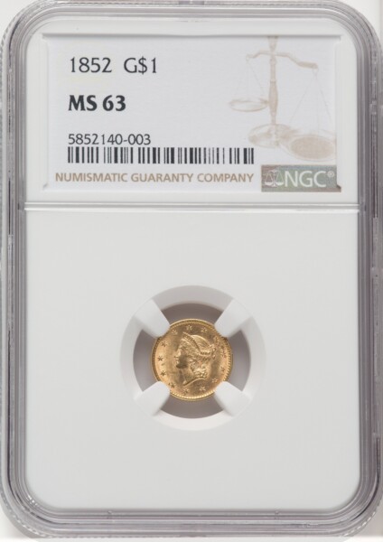 1852 G$1 63 NGC