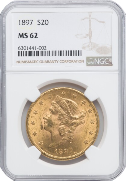 1897 $20 62 NGC