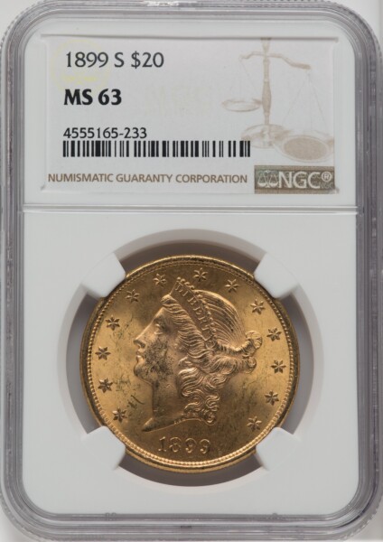 1899-S $20 63 NGC