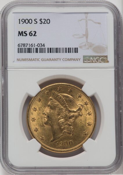 1900-S $20 62 NGC