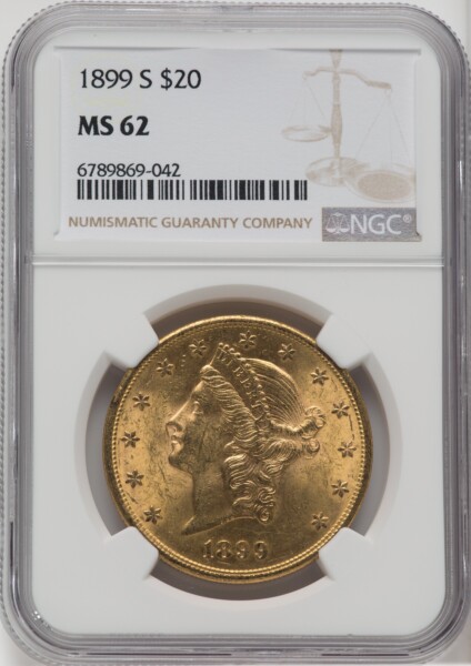 1899-S $20 62 NGC