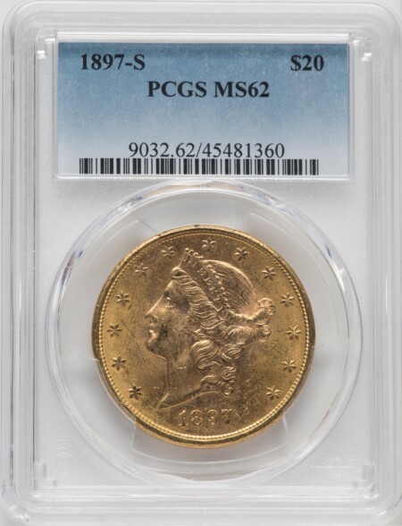 1897-S $20 62 PCGS