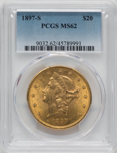 1897-S $20 62 PCGS