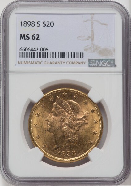 1898-S $20 62 NGC