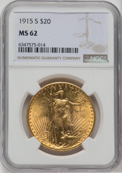1915-S $20 62 NGC