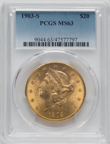 1903-S $20 63 PCGS