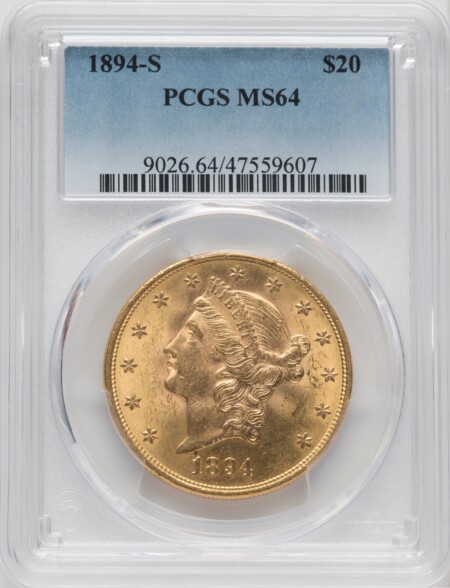 1894-S $20 64 PCGS