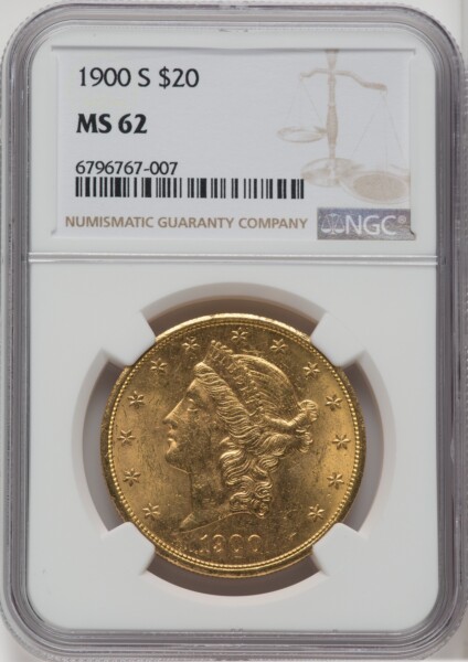 1900-S $20 62 NGC