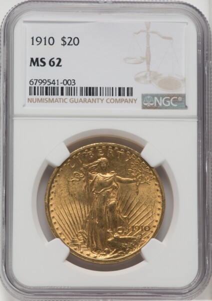 1910 $20 62 NGC