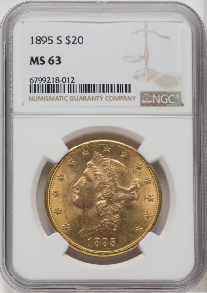 1895-S $20 63 NGC