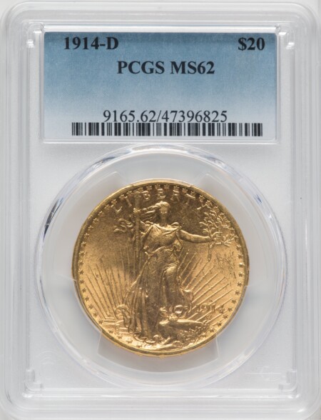 1914-D $20 62 PCGS