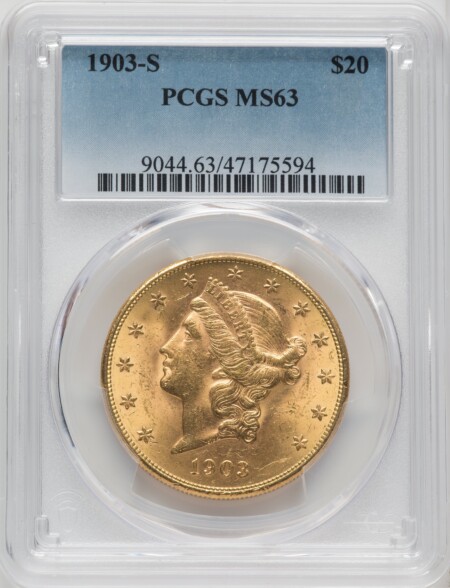 1903-S $20 63 PCGS