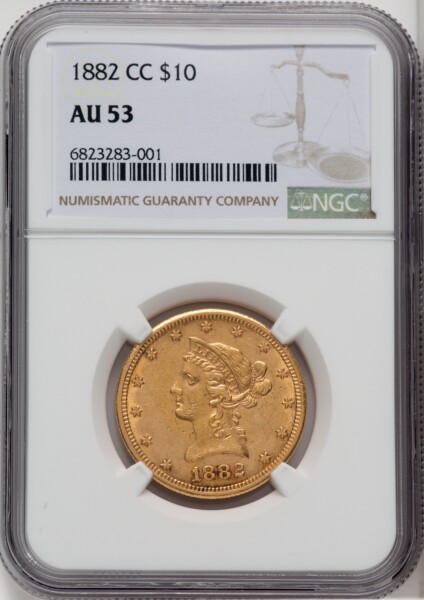 1882-CC $10 53 NGC