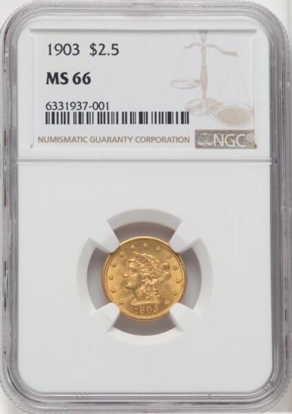 1903 $2 1/2 66 NGC