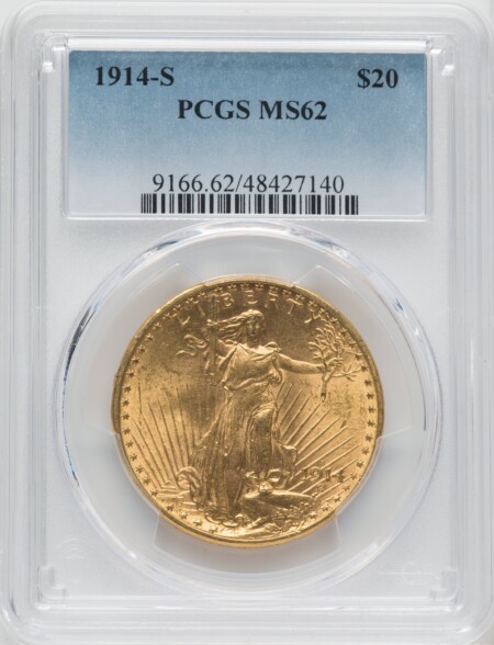 1914-S $20 62 PCGS