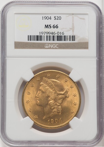 1904 $20 Liberty 66 NGC