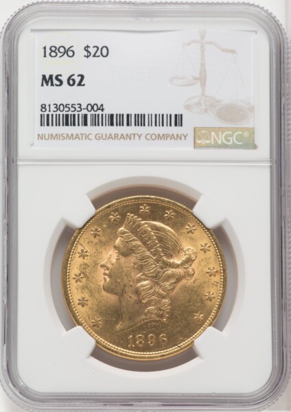 1896 $20 62 NGC