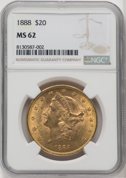 1888 $20 62 NGC
