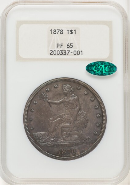1878 T$1 CAC 65 NGC
