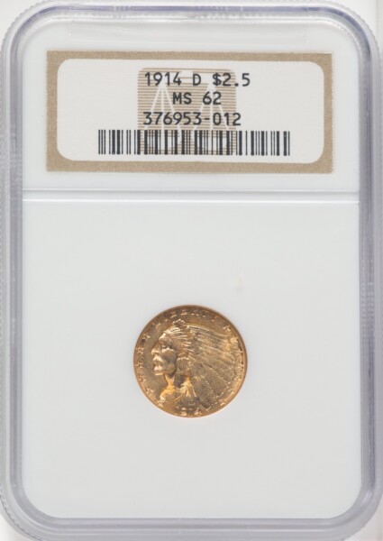 1914-D $2 1/2 62 NGC