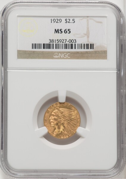 1929 $2 1/2 62 NGC