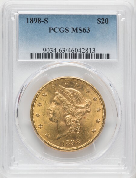 1898-S $20 63 PCGS