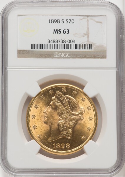 1898-S $20 63 NGC