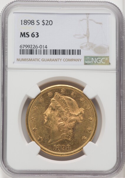 1898-S $20 63 NGC
