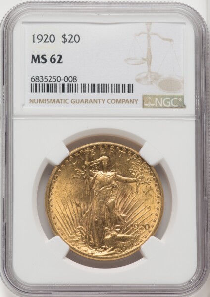 1920 $20 62 NGC
