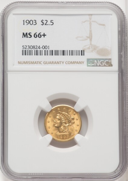 1903 $2 1/2 NGC Plus 66 NGC