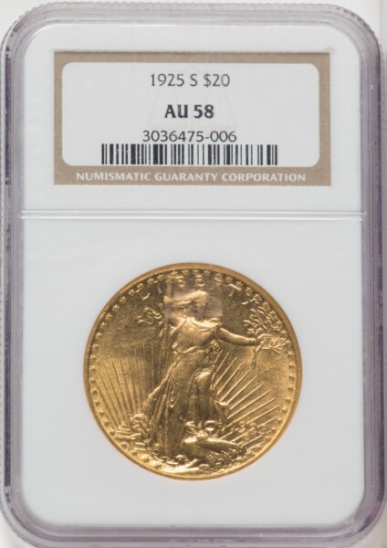 1925-S $20 58 NGC
