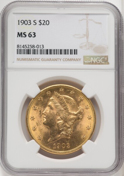 1903-S $20 63 NGC