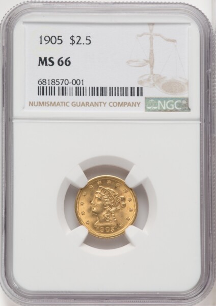 1905 $2 1/2 66 NGC