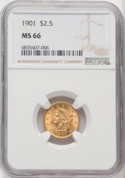 1901 $2 1/2 66 NGC