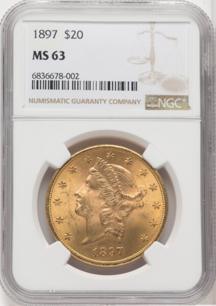 1897 $20 63 NGC