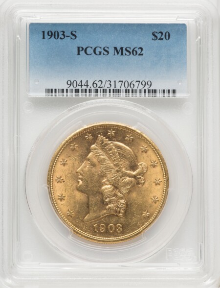 1903-S $20 62 PCGS