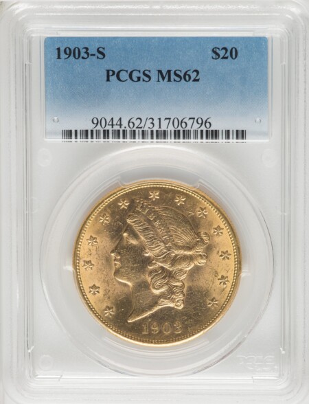 1903-S $20 62 PCGS
