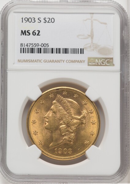 1903-S $20 62 NGC