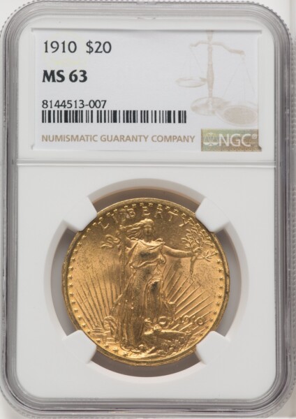 1910 $20 63 NGC