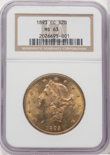 1893-CC $20 63 NGC