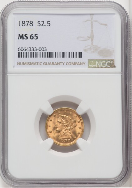 1878 $2 1/2 65 NGC